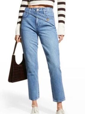 Triarchy Crossover Jeans High Rise Straight Leg Sustainable Denim 28